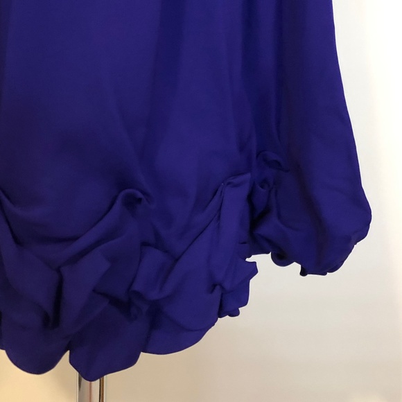 NWT Blue/Purple Silk BCBG Cocktail Dress - Picture 7 of 14
